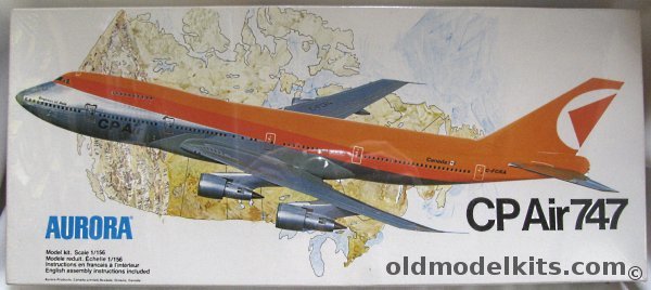 Aurora 1/156 Boeing 747 CP Air - Canadian Pacific Air Lines, 383 plastic model kit